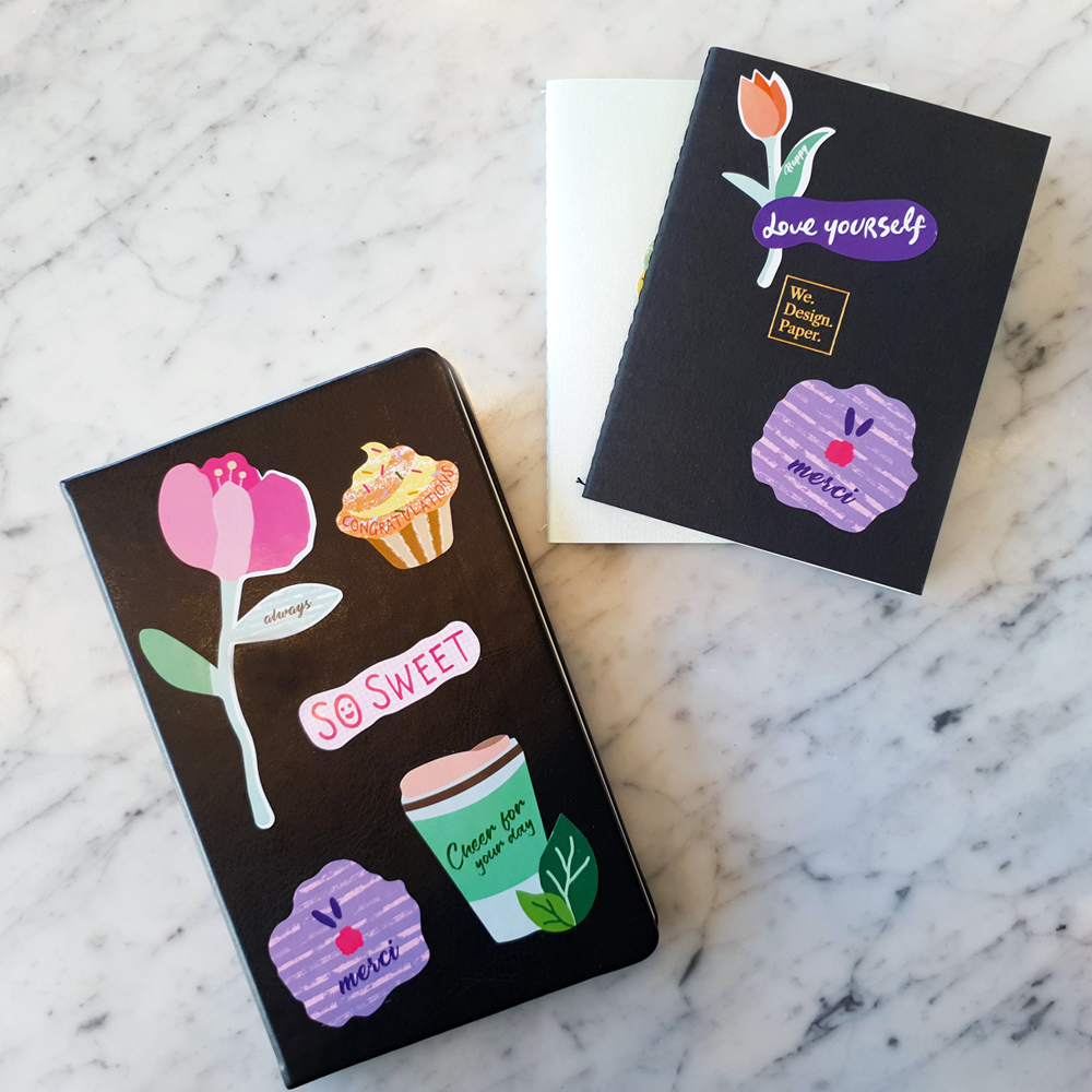 Deco Stickers 4Types, Set of 20